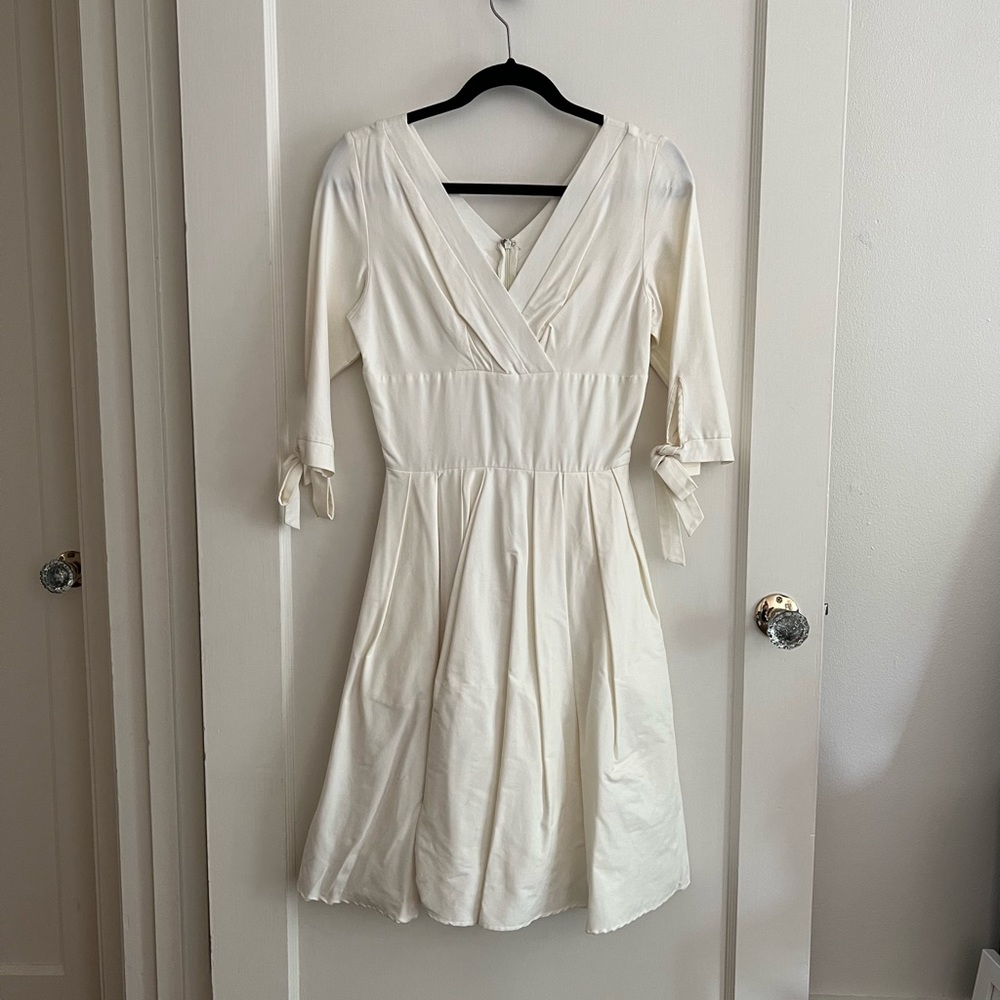 Unique Vintage White Swing Dress